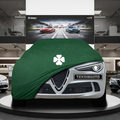 Alfa Romeo Stelvio (2022-) Custom Fit Indoor Car Cover Soft Stretch Black Gray Blue Red Dust Protection Garage Cover Laser Cut + Bag