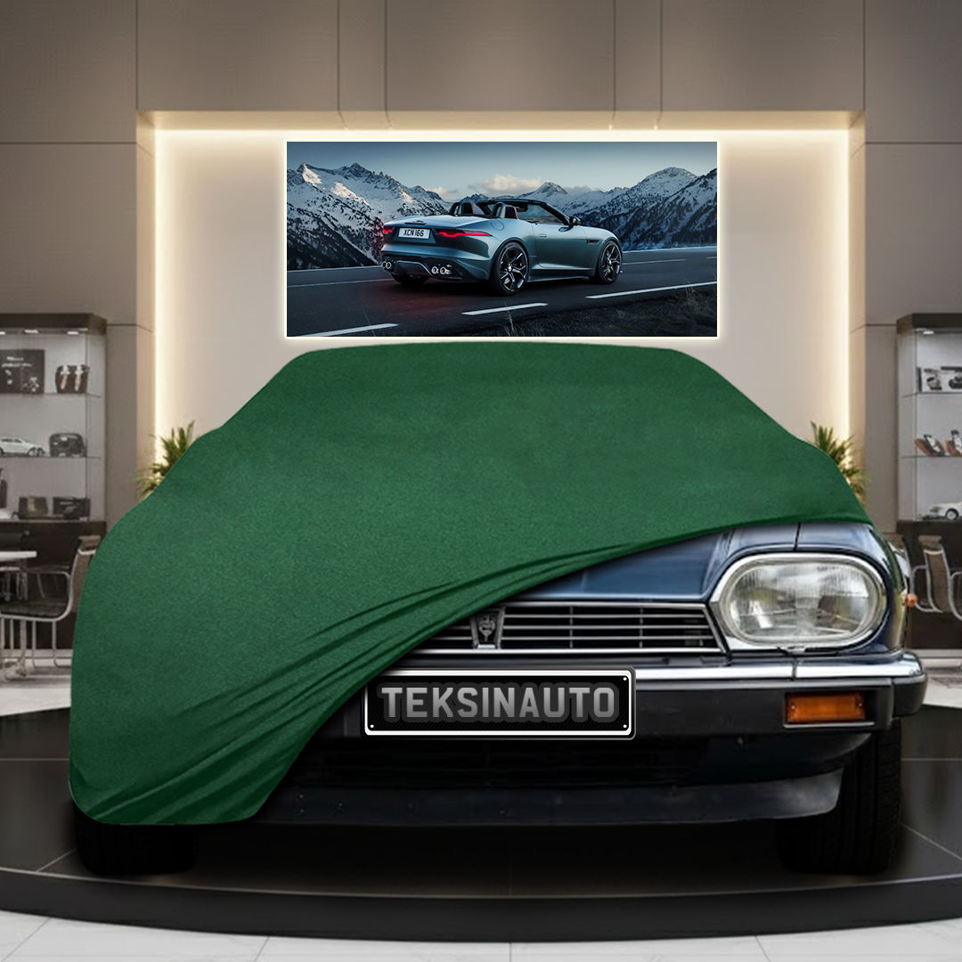 JAGUAR XJS COUPE 1975-1996 Custom Fit Indoor Car Cover Soft Stretch Black Gray Blue Red Dust Protection Garage Cover Laser Cut + Bag