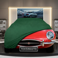 JAGUAR E-TYPE 1961-1975 Custom Fit Indoor Car Cover Soft Stretch Black Gray Blue Red Dust Protection Garage Cover Laser Cut + Bag