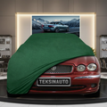 Jaguar X-TYPE Custom Fit Indoor Car Cover Soft Stretch Black Gray Blue Red Dust Protection Garage Cover Laser Cut + Bag