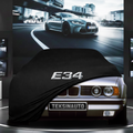 BMW 5 E34 (1988-1996) Custom Fit Indoor Car Cover Soft Stretch Black Gray Blue Red Dust Protection Garage Cover Laser Cut + Bag