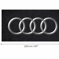 Audi Luxury Rug (60x87) INCH (150x220) cm Home, Garage & Display Carpet Auto Area Carpet, Car Garage Decor,Car Floor Mat
