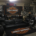 Harley Davidson Premium Custom Rug (28x87) INCHS (75x220)Cm – Motorcycle Garage & Room Decor