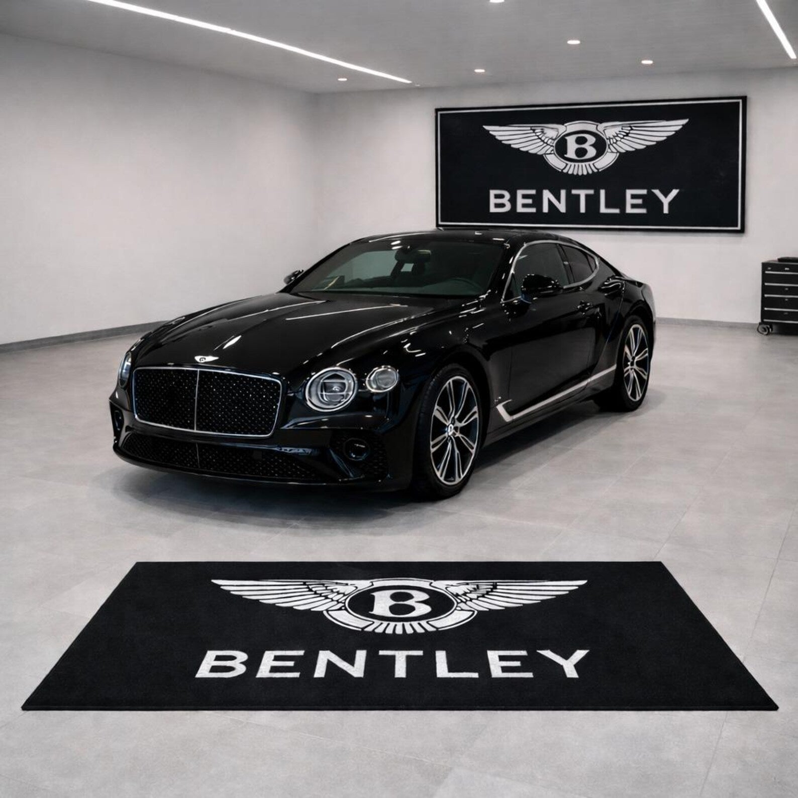 Bentley Premium Luxury Rug (60x87) INCH (150x220) cm Home, Garage & Display Carpet Auto Area Carpet, Car Garage Decor,Car Floor Mat