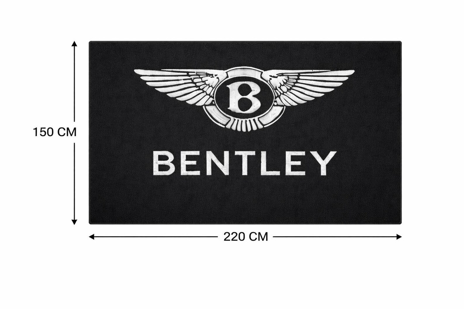 Bentley Premium Luxury Rug (60x87) INCH (150x220) cm Home, Garage & Display Carpet Auto Area Carpet, Car Garage Decor,Car Floor Mat