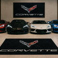 Corvette Premium Luxury Rug (60x87) INCH (150x220) cm Home, Garage & Display Carpet Auto Area Carpet, Car Garage Decor,Car Floor Mat