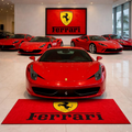 Ferrari Luxury Rug (60x87) INCH (150x220) cm Home, Garage & Display Carpet Auto Area Carpet, Car Garage Decor,Car Floor Mat