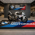 BMW Premium Custom Rug (28x87) INCHS (75x220)Cm – Motorcycle Garage & Room Decor