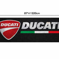 DUCATİ Premium Custom Rug (28x87) INCHS (75x220)Cm – Motorcycle Garage & Room Decor