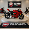 DUCATİ Premium Custom Rug (28x87) INCHS (75x220)Cm – Motorcycle Garage & Room Decor