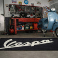 Vespa Premium Custom Rug (28x87) INCHS (75x220)Cm – Motorcycle Garage & Room Decor