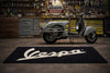 Vespa Premium Custom Rug (28x87) INCHS (75x220)Cm – Motorcycle Garage & Room Decor