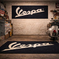 Vespa Premium Custom Rug (28x87) INCHS (75x220)Cm – Motorcycle Garage & Room Decor