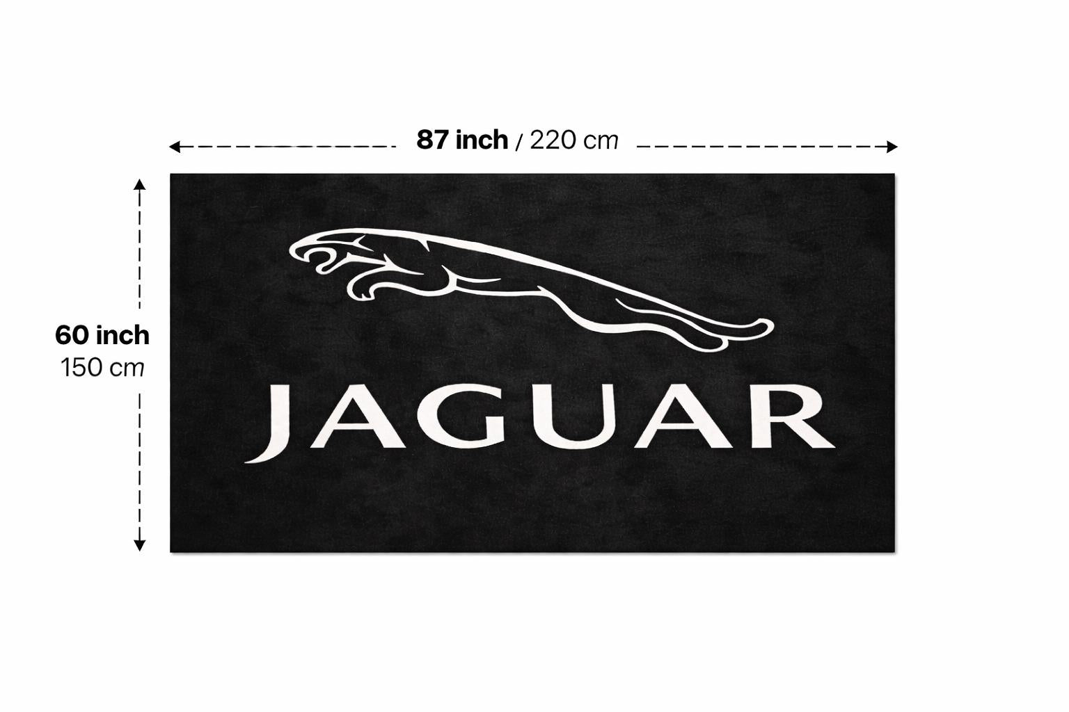JAGUAR Premium Luxury Rug (60x87) INCH (150x220) cm Home, Garage & Display Carpet Auto Area Carpet, Car Garage Decor,Car Floor Mat