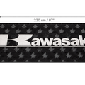 Kawasaki Premium Custom Rug (28x87) INCHS (75x220)Cm – Motorcycle Garage & Room Decor