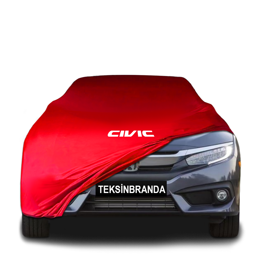 Honda Civic 10 Indoor Car Cover Custom Fit, Black, Gray, Blue, Red Color