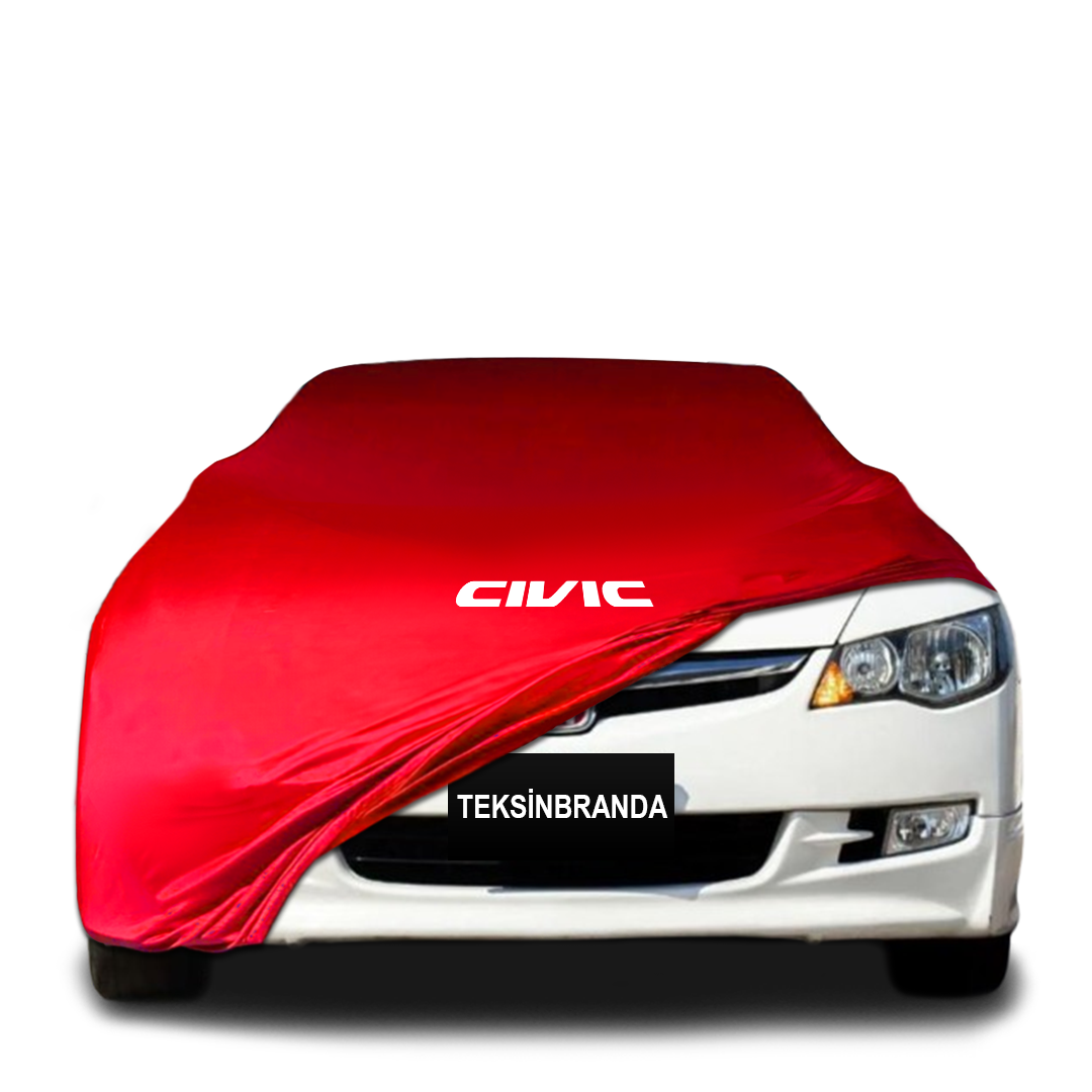 Honda Civic 8 Sedan Indoor Car Cover Custom Fit, Black, Gray, Blue, Red Color