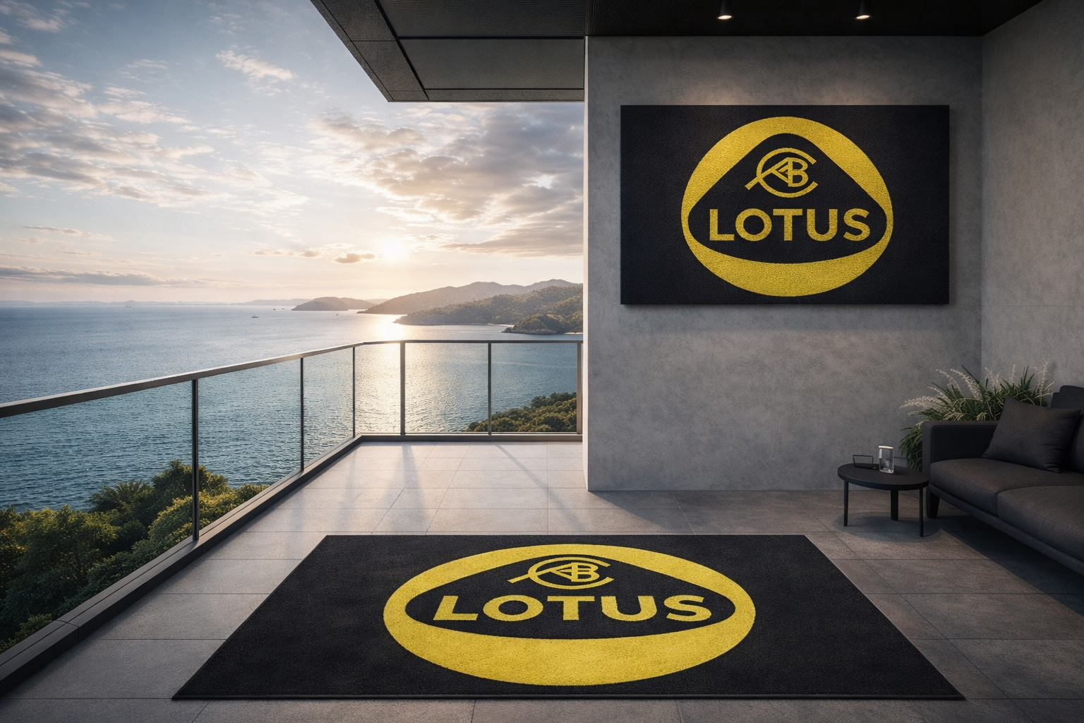 LOTUS Premium Luxury Rug (60x87) INCH (150x220) cm Home, Garage & Display Carpet Auto Area Carpet, Car Garage Decor,Car Floor Mat
