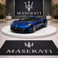 Maserati Premium Luxury Rug (60x87) INCH (150x220) cm Home, Garage & Display Carpet Auto Area Carpet, Car Garage Decor,Car Floor Mat