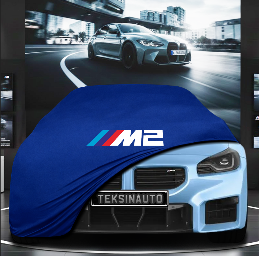BMW 2 G87 M2 (2023-) Custom Fit Indoor Car Cover Soft Stretch Black Gray Blue Red Dust Protection Garage Cover Laser Cut + Bag
