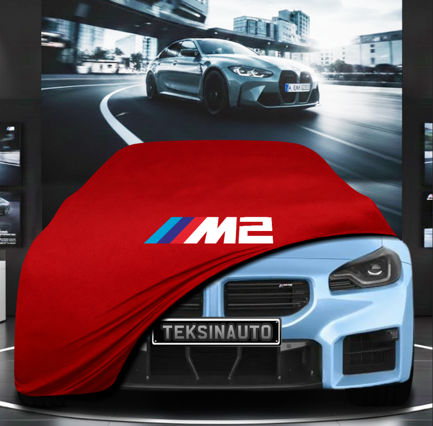 BMW 2 G87 M2 (2023-) Custom Fit Indoor Car Cover Soft Stretch Black Gray Blue Red Dust Protection Garage Cover Laser Cut + Bag