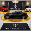 Maserati Premium Luxury Rug (60x87) INCH (150x220) cm Home, Garage & Display Carpet Auto Area Carpet, Car Garage Decor,Car Floor Mat