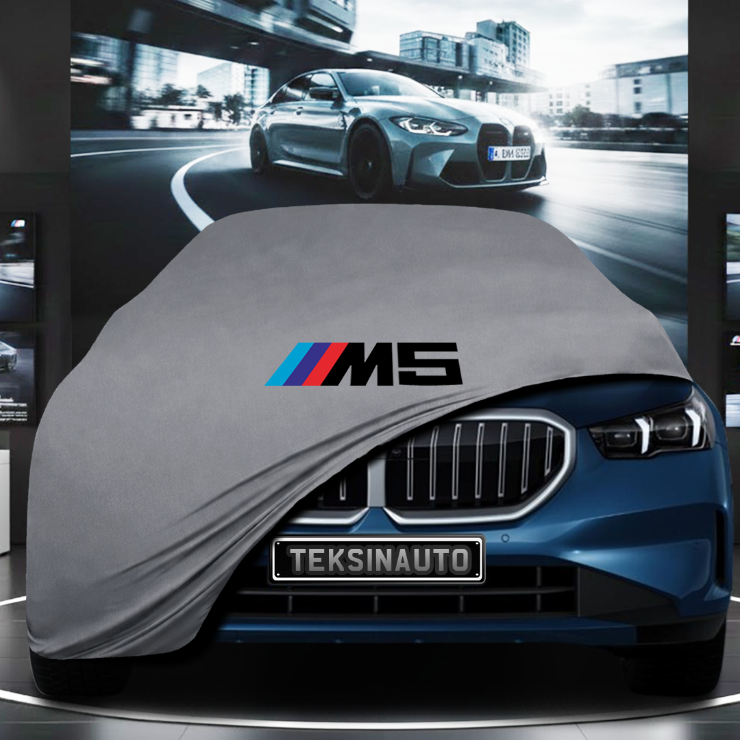 BMW 5 G60 SEDAN (2024-) Custom Fit Indoor Car Cover Soft Stretch Black Gray Blue Red Dust Protection Garage Cover Laser Cut + Bag