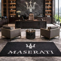 Maserati Premium Luxury Rug (60x87) INCH (150x220) cm Home, Garage & Display Carpet Auto Area Carpet, Car Garage Decor,Car Floor Mat