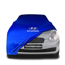 Hyundai Accent 3 Sedan (2006-2010) Indoor Car Cover Custom Fit, Black, Gray, Blue, Red Color