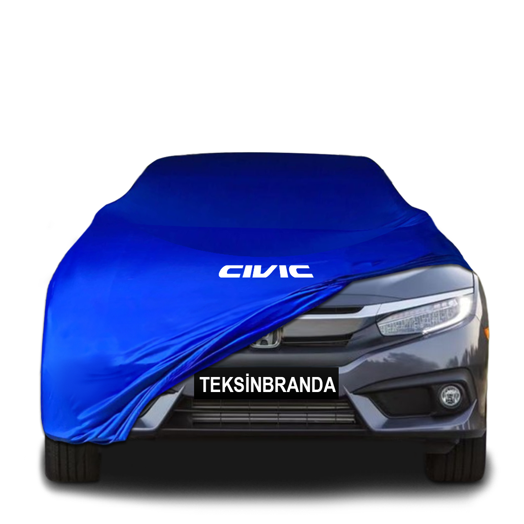 Honda Civic 10 Indoor Car Cover Custom Fit, Black, Gray, Blue, Red Color