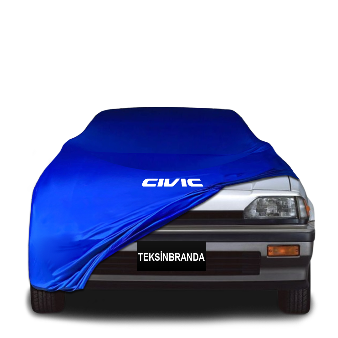 Honda Civic 4 (1987-1994) Indoor Car Cover Custom Fit, Black, Gray, Blue, Red Color