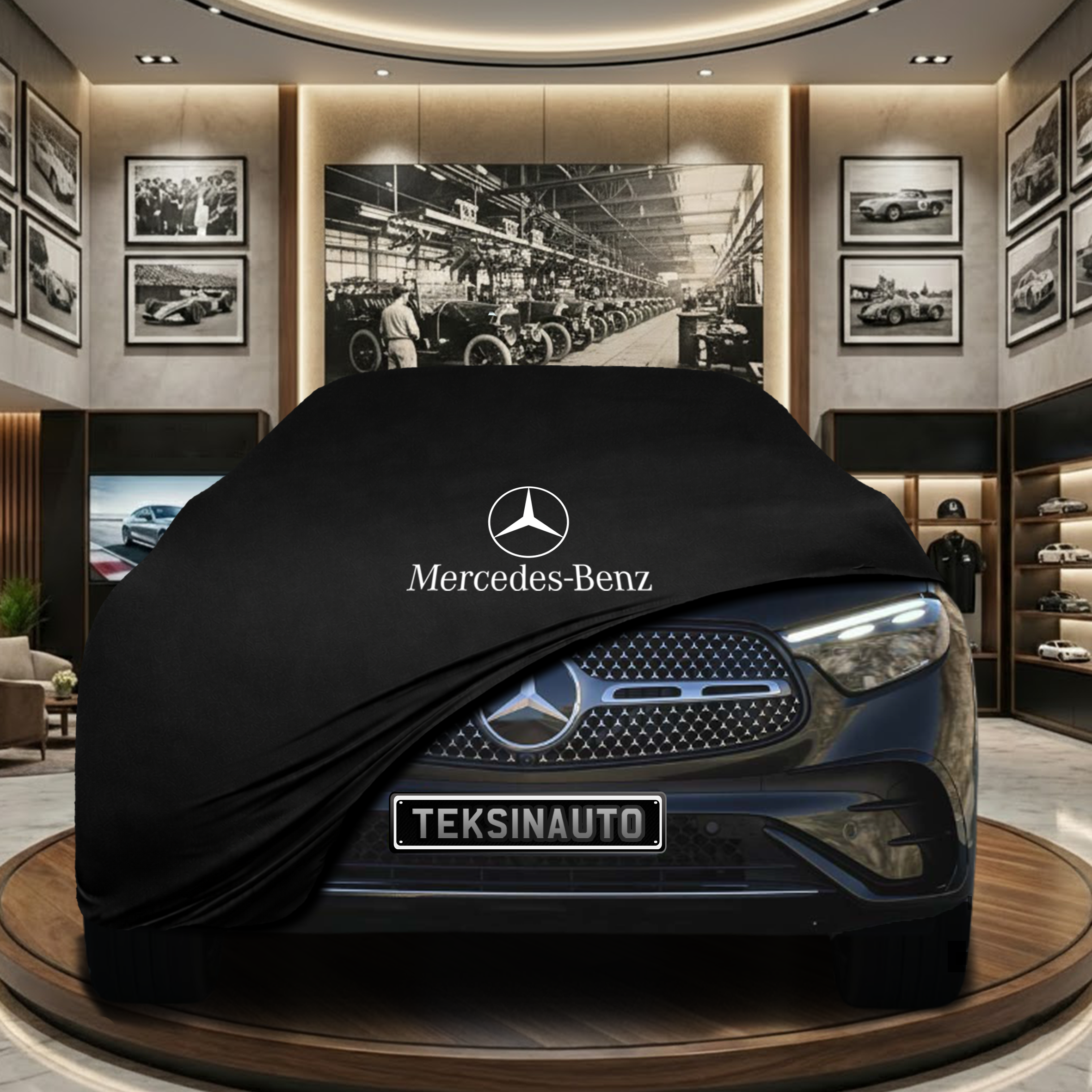 MERCEDES GLC COUPE C254 2023- Indoor Car Cover Custom Fit, Black, Gray, Blue, Red Color