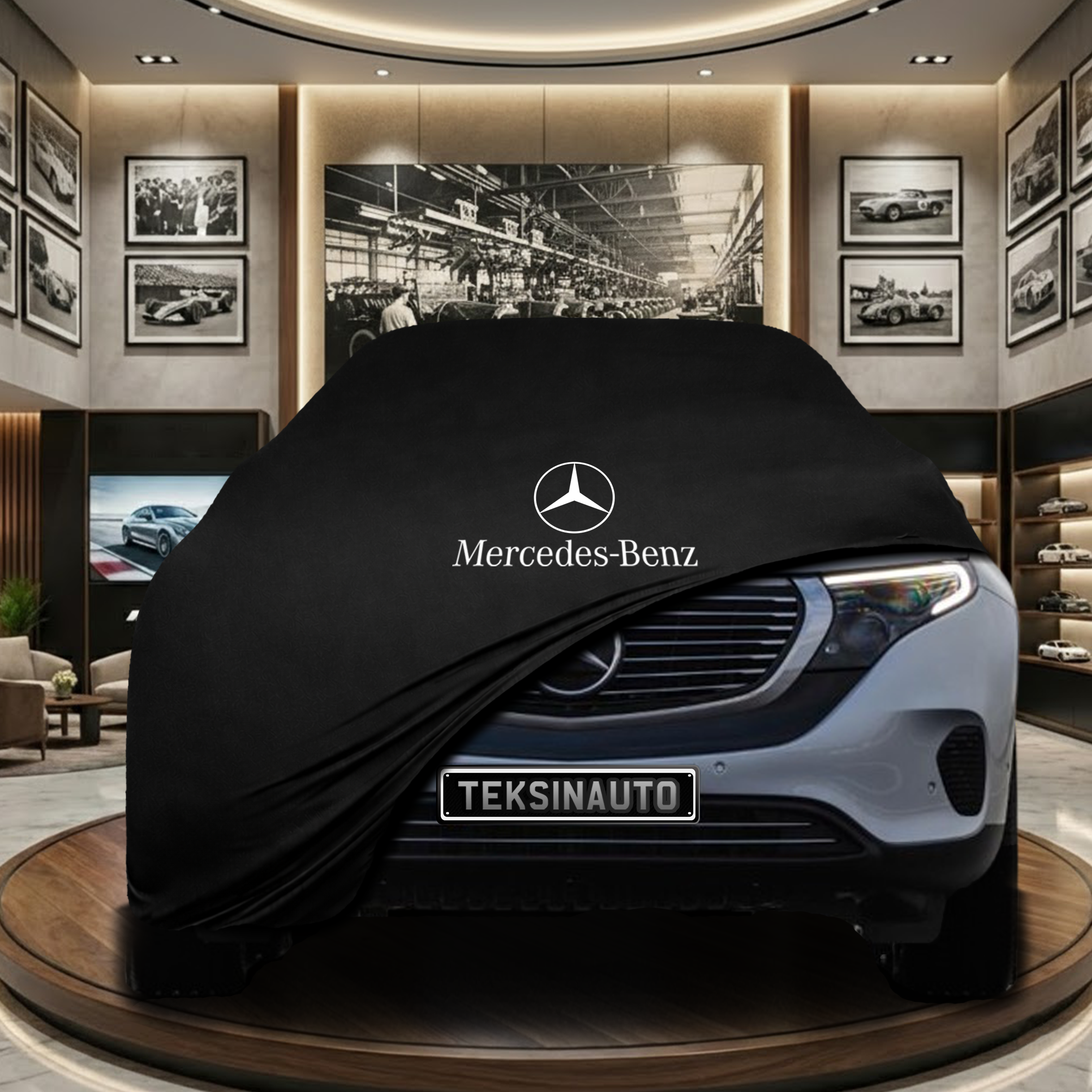 Mercedes Benz EQC (N293) Indoor Car Cover Custom Fit, Black, Gray, Blue, Red Color