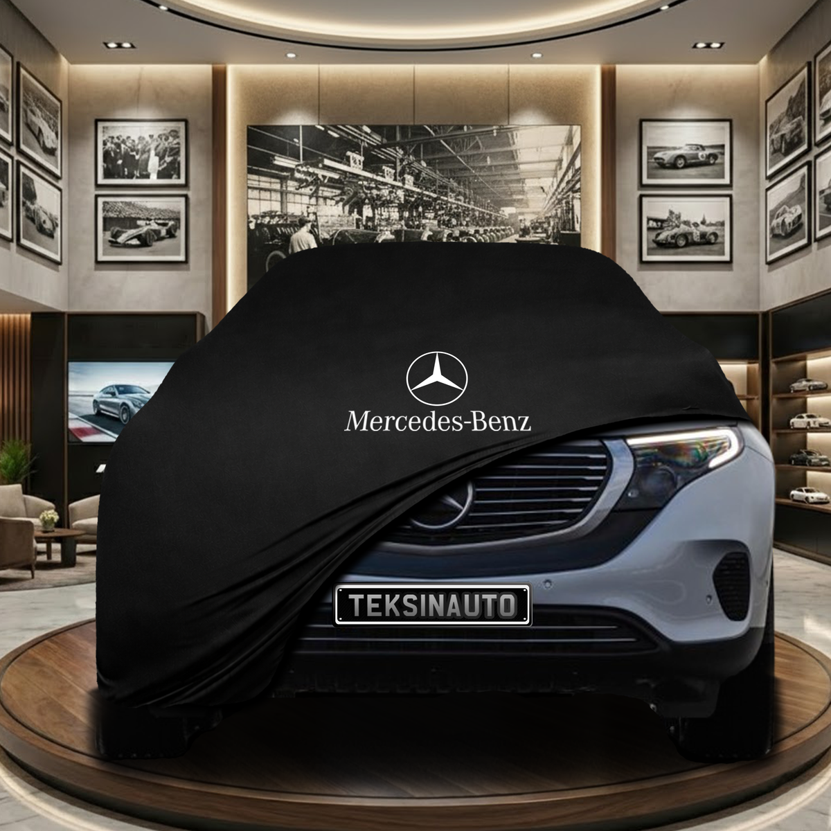 Mercedes Benz EQC (N293) Indoor Car Cover Custom Fit, Black, Gray, Blue, Red Color