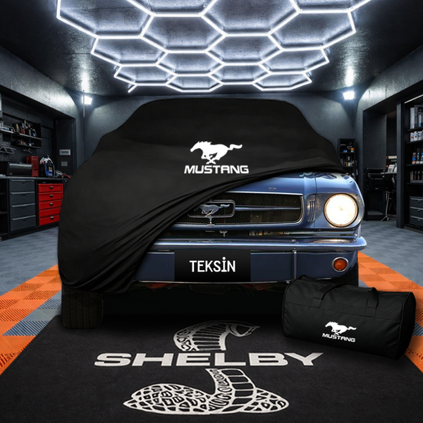 Ford Mustang 1 MY67 (1964-1973) Indoor Car Cover Custom Fit, Black, Gray, Blue, Red Color