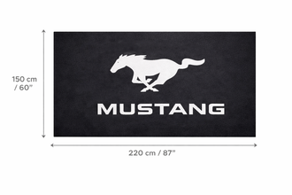 MUSTANG Premium Luxury Rug (60x87) INCH (150x220) cm Home, Garage & Display Carpet Auto Area Carpet, Car Garage Decor,Car Floor Mat