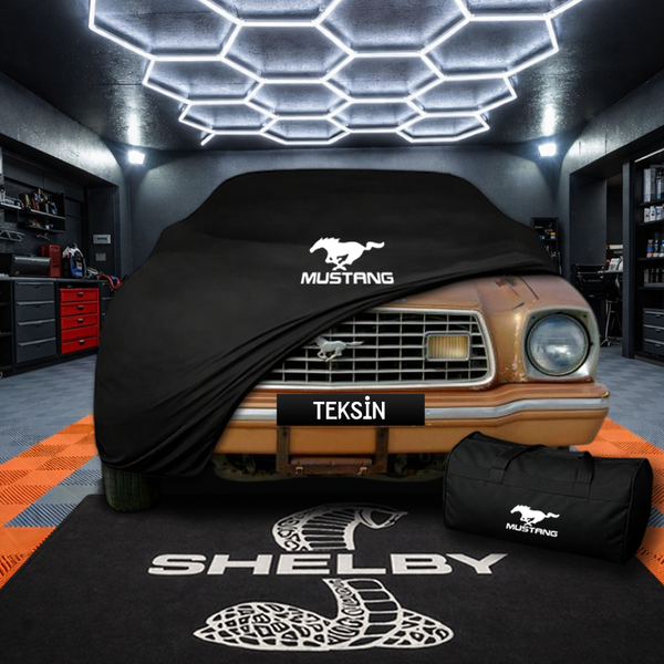 Ford Mustang 2 (1974-1978) Indoor Car Cover Custom Fit, Black, Gray, Blue, Red Color