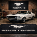 MUSTANG Premium Luxury Rug (60x87) INCH (150x220) cm Home, Garage & Display Carpet Auto Area Carpet, Car Garage Decor,Car Floor Mat