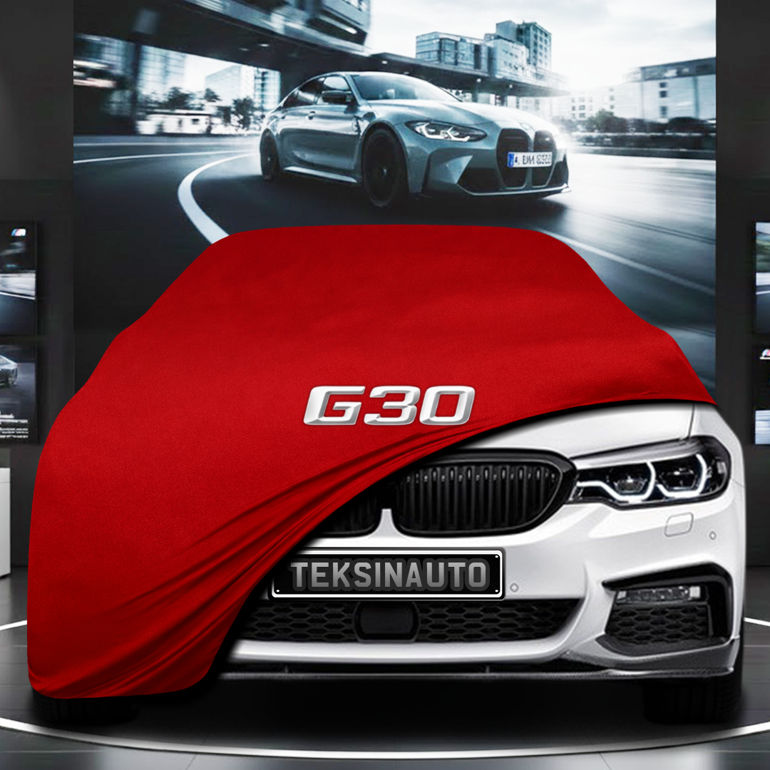 BMW 5 G30 (2016-) Custom Fit Indoor Car Cover Soft Stretch Black Gray Blue Red Dust Protection Garage Cover Laser Cut + Bag