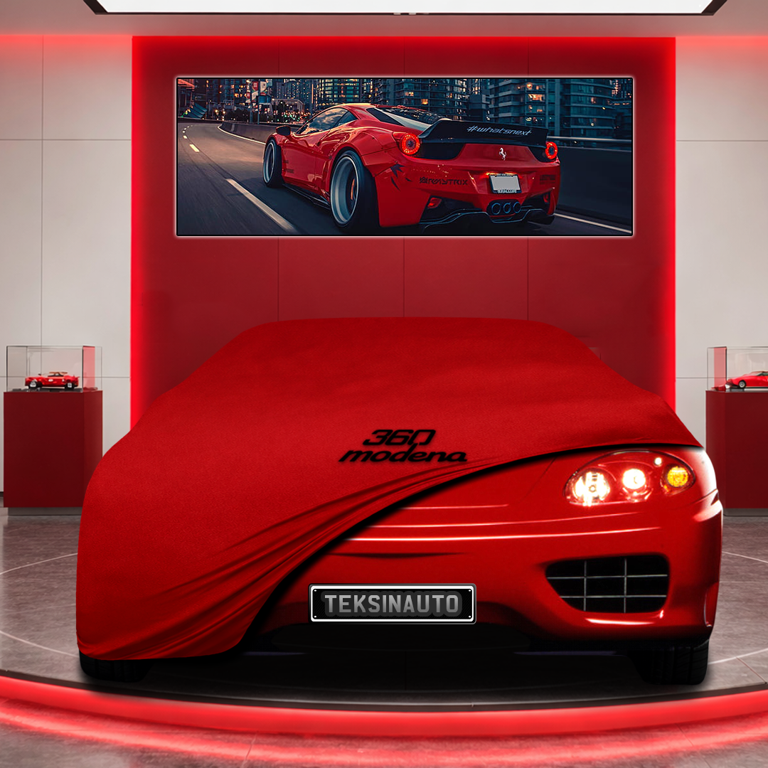 Ferrari 360 Modena Custom Fit Indoor Car Cover Soft Stretch Black Gray Blue Red Dust Protection Garage Cover Laser Cut + Bag