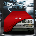BMW 3 E30 SEDAN Custom Fit Indoor Car Cover Soft Stretch Black Gray Blue Red Dust Protection Garage Cover Laser Cut + Bag