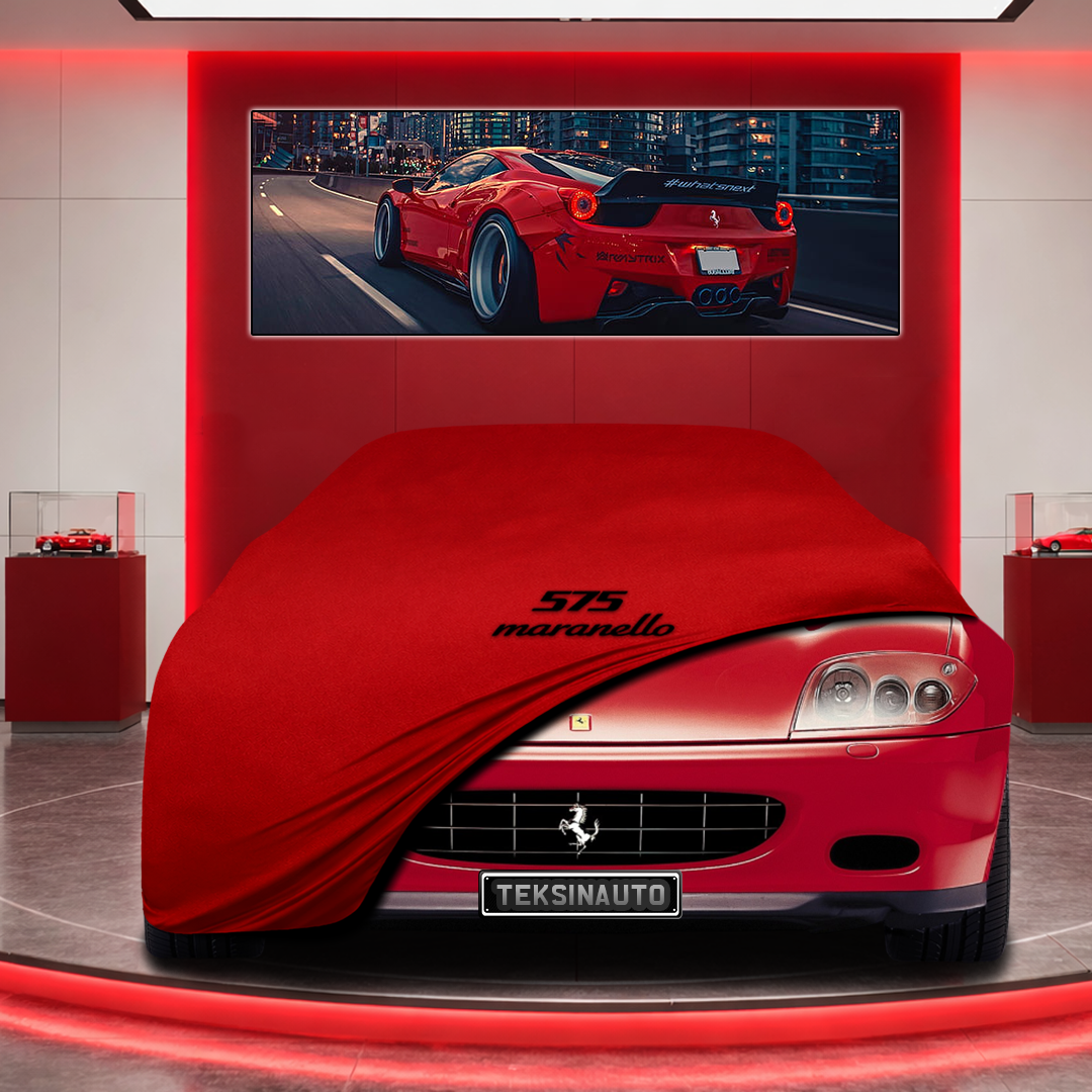 Ferrari 575 M Marenello Custom Fit Indoor Car Cover Soft Stretch Black Gray Blue Red Dust Protection Garage Cover Laser Cut + Bag