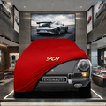 PORSCHE 901 Custom Fit Indoor Car Cover Soft Stretch Black Gray Blue Red Dust Protection Garage Cover Laser Cut + Bag