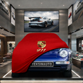 PORSCHE 911 993 1994-1998 Custom Fit Indoor Car Cover Soft Stretch Black Gray Blue Red Dust Protection Garage Cover Laser Cut + Bag