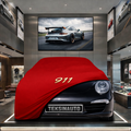 PORSCHE 911 997 Custom Fit Indoor Car Cover Soft Stretch Black Gray Blue Red Dust Protection Garage Cover Laser Cut + Bag