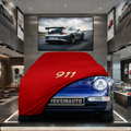 PORSCHE 911 993 1994-1998 Custom Fit Indoor Car Cover Soft Stretch Black Gray Blue Red Dust Protection Garage Cover Laser Cut + Bag