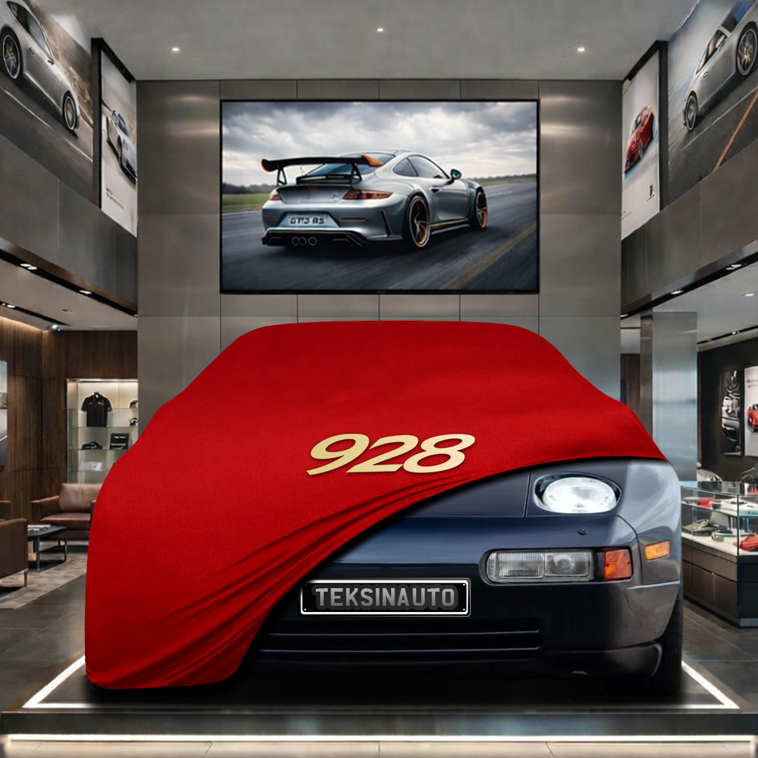 PORSCHE 928 1977-1995 Custom Fit Indoor Car Cover Soft Stretch Black Gray Blue Red Dust Protection Garage Cover Laser Cut + Bag