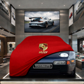 PORSCHE 928 1977-1995 Custom Fit Indoor Car Cover Soft Stretch Black Gray Blue Red Dust Protection Garage Cover Laser Cut + Bag