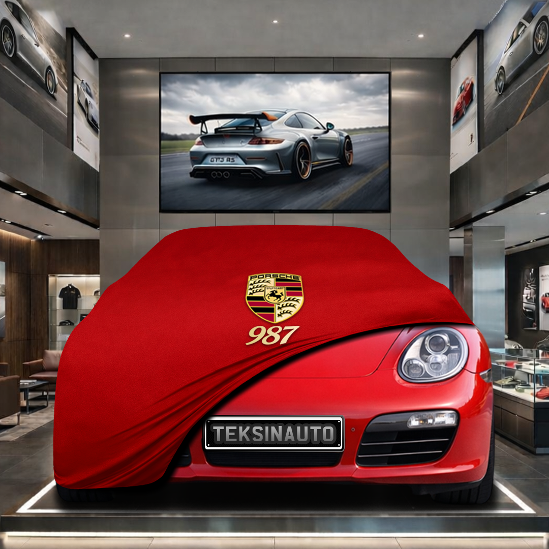 Porsche Boxster 987 (2004-2012) Custom Fit Indoor Car Cover Soft Stretch Black Gray Blue Red Dust Protection Garage Cover Laser Cut + Bag