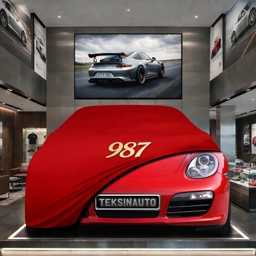 Porsche Boxster 987 (2004-2012) Custom Fit Indoor Car Cover Soft Stretch Black Gray Blue Red Dust Protection Garage Cover Laser Cut + Bag